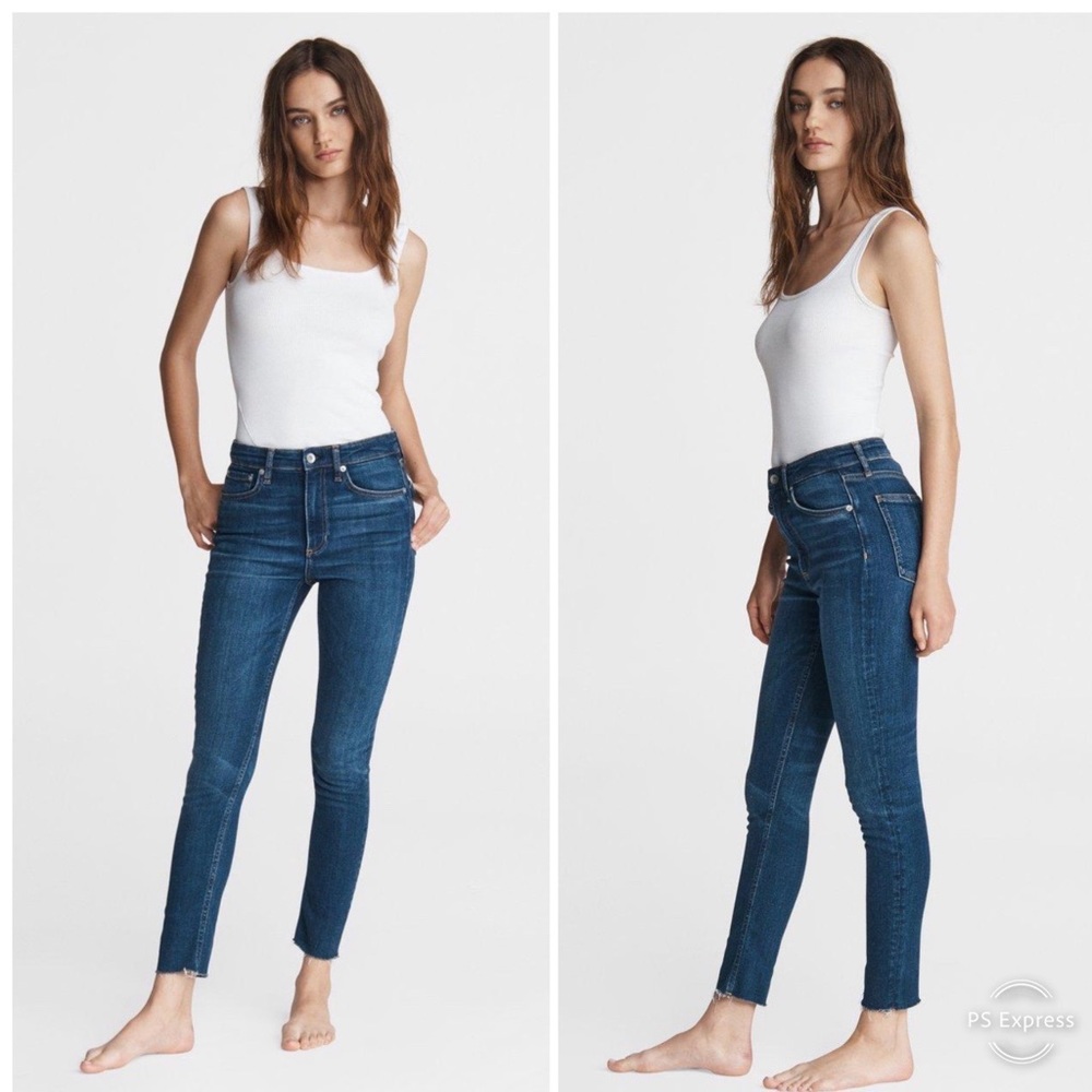 Rag and Bone 10” ankle skinny jeans